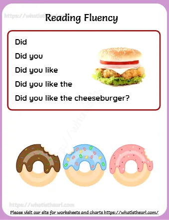 Free Reading Fluency Worksheets Exercise 19