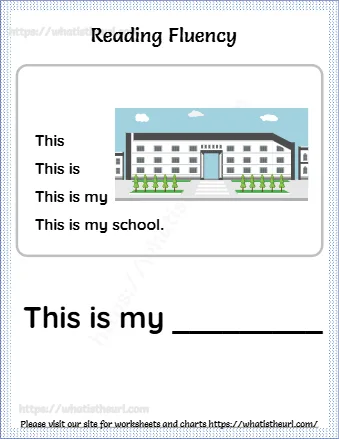 Reading Fluency This Is My