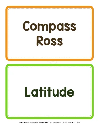 Maps Globe Flash Cards 1