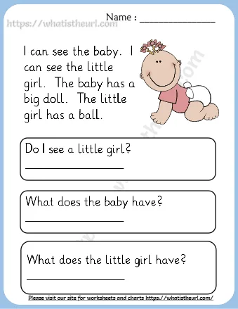 Grade 1 Reading Comprehension Worksheets Reading Practice 3