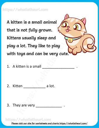 1 A Kitten Is A Small
