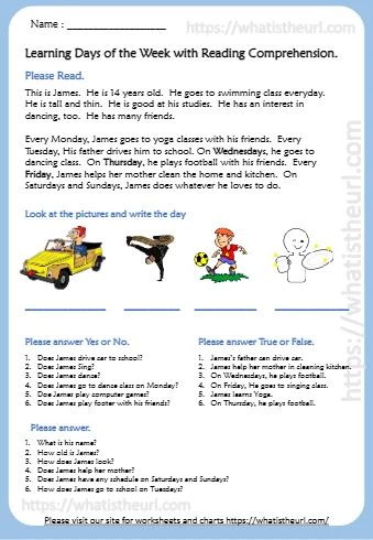 Learning Days With Reading Comprehension