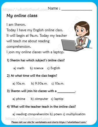 Today I Have My English Online Class
