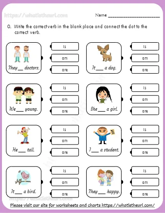 Verb To Be Matching