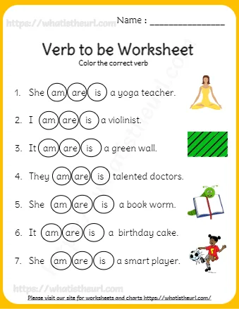 Color The Correct Verb