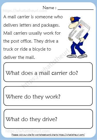 A Mail Carrier Is Someone Who