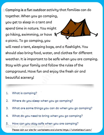 Camping Is A Fun Outdoor Activity That Families Can Do