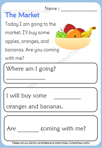 Today I Am Going To The Market I'll Buy Some