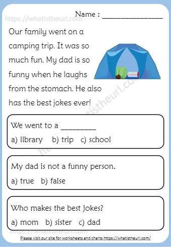 Our Family Went On A Camping Trip It Was So