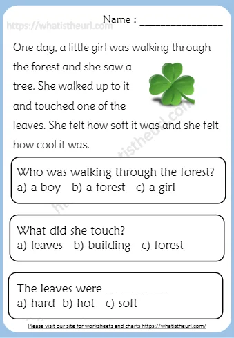 One Day A Little Girl Was Walking Through