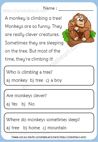 A Monkey Is Climbing A Tree