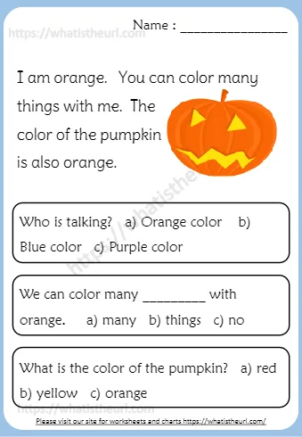 I Am Orange You Can Color Many