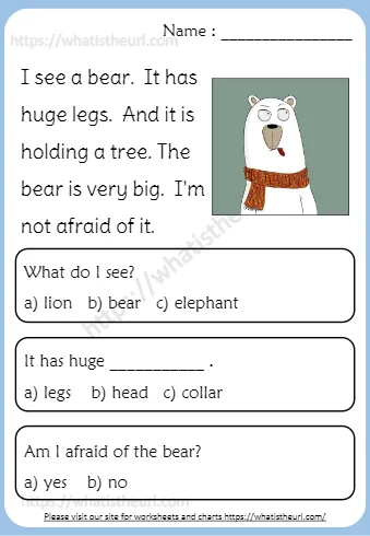 I See A Bear It Has