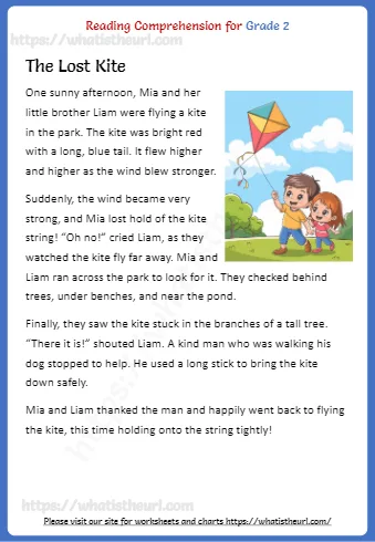 Reading Comprehension Passages for Grade 2 – Exercise 31