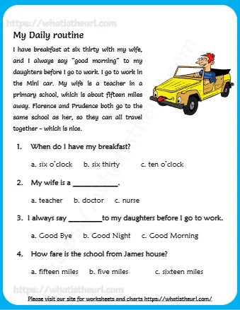 Molly and Kate, An Honest Monkey, A Thriller Story Book, Ava and her mom – reading comprehension for kids for Grade 2