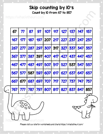 Skip Counting By 10's