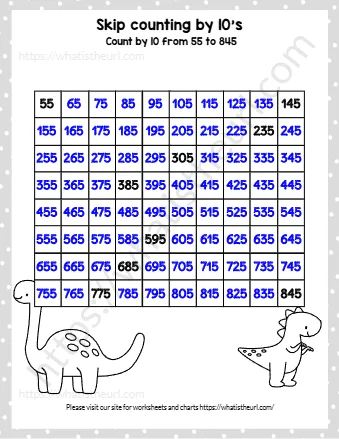 Skip Counting By 10's