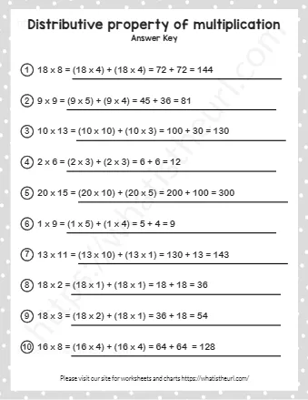 Distributive Property Of Multiplication