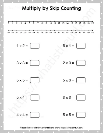 Multiply By Skip Counting
