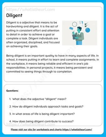 Grade 3 Reading Comprehension Worksheets - Diligent and Punctuality – Reading Comprehension for Grade 3