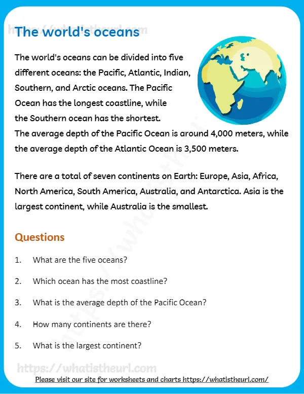 The World's Oceans Can Be Divided Into Five