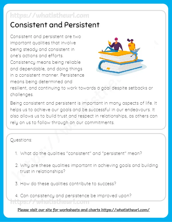 Consistent And Persistent Are Two