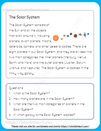 The Solar System, The Water Cycle, Photosynthesis, The Human Heart