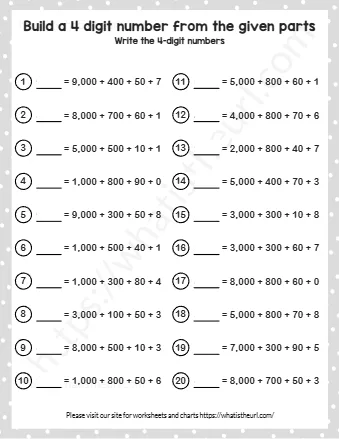 Build A 4 Digit Number From The Given Parts