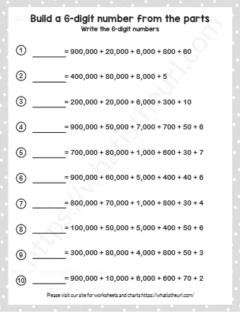 Build A 6 Digit Number From The Parts