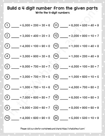 Build A 4 Digit Number From The Given Parts