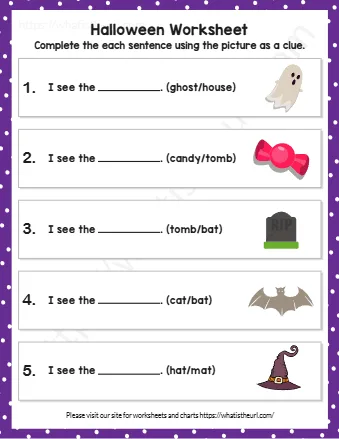 Complete The Each Sentence Using The Picture As A Clue