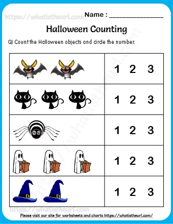 Halloween Math Worksheets For Grade 1