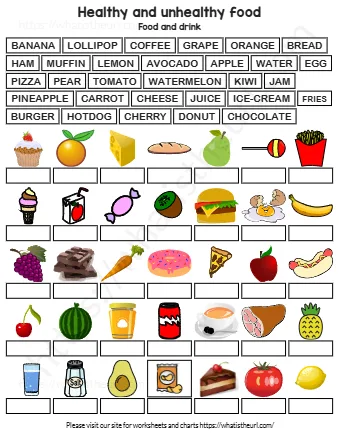 Healthy And Unhealthy Food