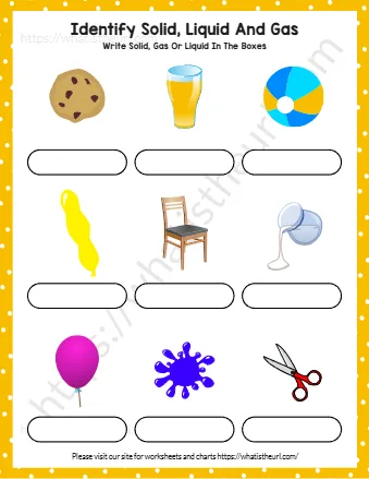 Identify Solid Liquid And Gas