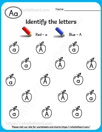 Identify The Uppercase Andlowercase Letters Worksheets For Grade 1 Please