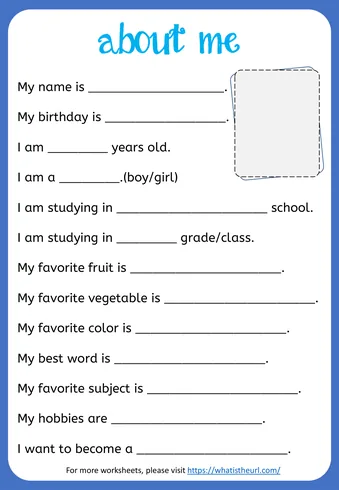 Kindergarten All About Me Worksheets (30)
