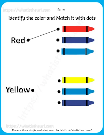 Identify The Color And Match It With Dots