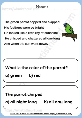 The Green Parrot Hopped And Skipped
