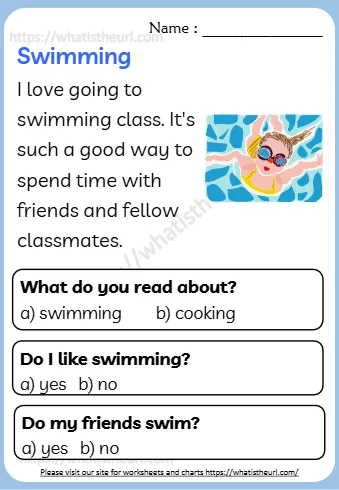 I Love Going To Swimming Class It's