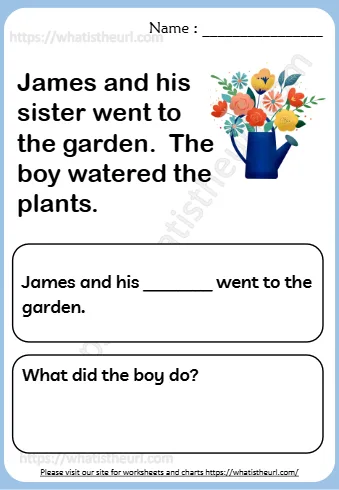 Boy Watered The Plants