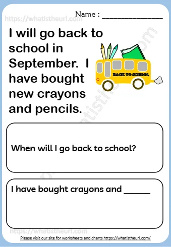 School In September I