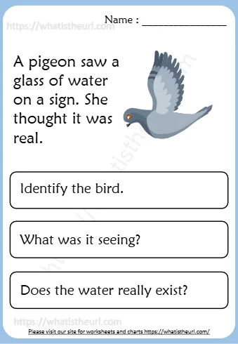 A Pigeon Saw A Glass Of Water