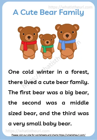 A Cute Bear Family