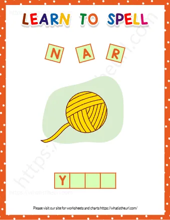 Learn To Spell Worksheets For Kg Kids Exercise 1