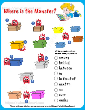 Next To Each Preposition
