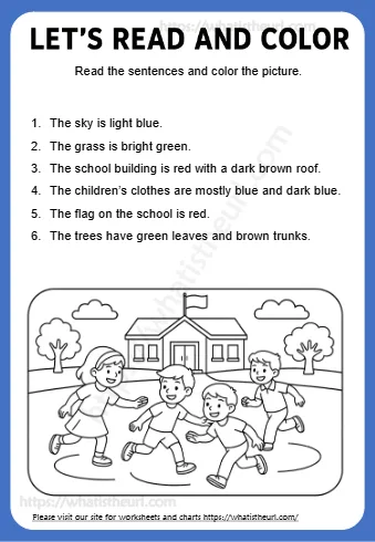 Read The Sentences And Color The Picture