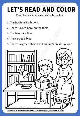 Let S Read And Color