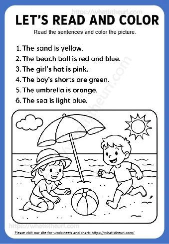 Let S Read And Color