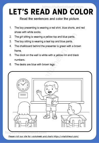 Let S Read And Color