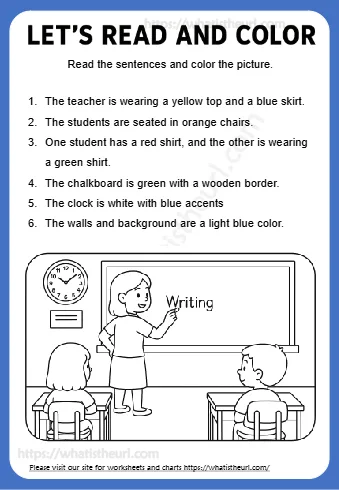 Let S Read And Color